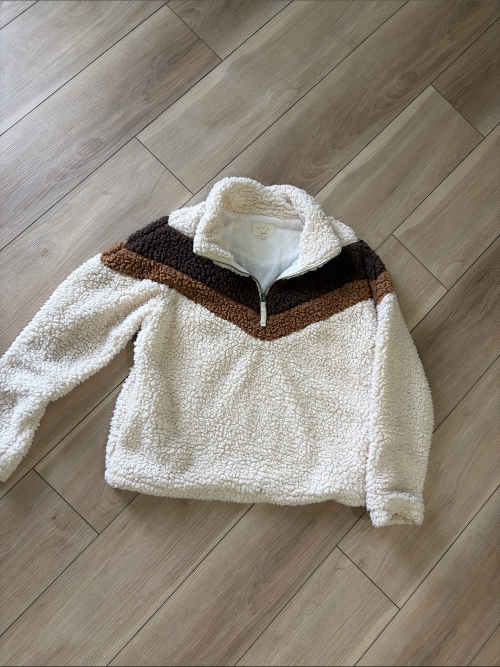 Thread & Supply Cream Sherpa Pullover